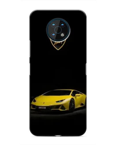 Чехол для Nokia G50 с картинкой «Lamborghini желтый акцент»