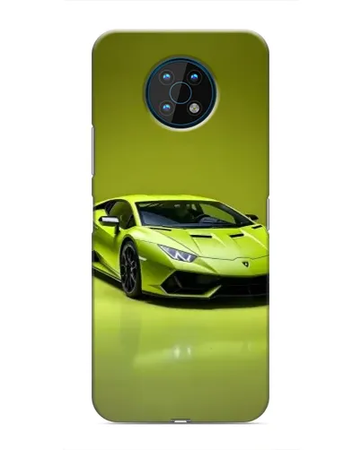 Чехол для Nokia G50 с картинкой «Салатовый Lamborghini Huracan»