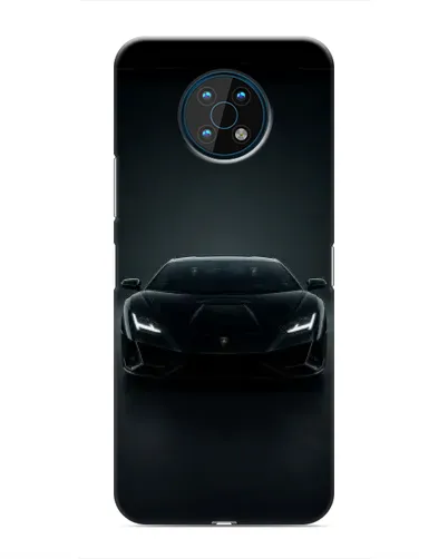 Чехол для Nokia G50 с картинкой «Черный Lamborghini Aventador»