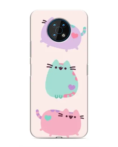 Чехол для Nokia G50 с картинкой «Pusheen трио»