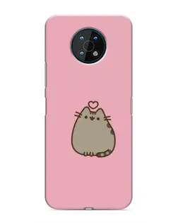 Чехол для Nokia G50 с картинкой «Pusheen сердце»