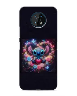 Чохол для Nokia G50 з картинкою «Stitch у квітах»