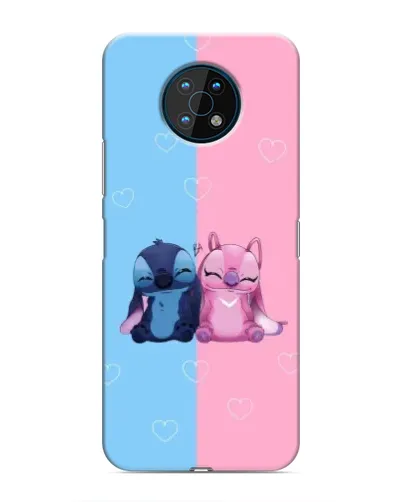 Чехол для Nokia G50 с картинкой «Stitch и Angel Love» Чехол для Nokia G50 с картинкой «Stitch и Angel Love»