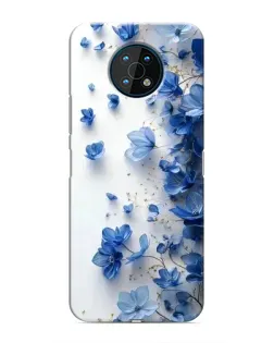 Чохол для Nokia G50 з картинкою «Блакитний квітковий каскад»