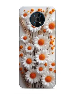 Чохол для Nokia G50 з картинкою «Білі сухоцвіти»
