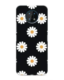 Чохол для Nokia G50 з картинкою «Ромашки на чорному»