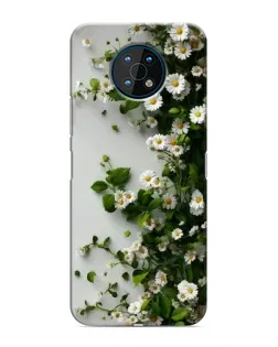 Чохол для Nokia G50 з картинкою «Гілка дрібних білих квітів»