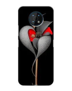 Чохол для Nokia G50 з картинкою «Срібна фантазійна квітка»