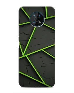 Чохол для Nokia G50 з картинкою «Зелені геометричні лінії»