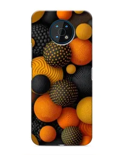 Чохол для Nokia G50 з картинкою «Об'ємні помаранчеві сфери»