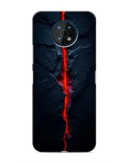 Чохол для Nokia G50 з картинкою «Червона лавова тріщина»