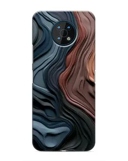 Чохол для Nokia G50 з картинкою «Кольорові хвилі каньйону»