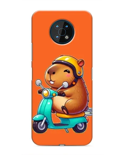 Чехол для Nokia G50 с картинкой «Капибара на скутере»