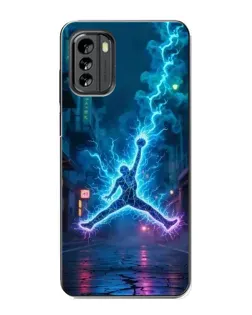 Чехол для Nokia G60 с картинкой «Jordan Gold Jumpman»