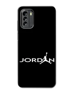 Чехол для Nokia G60 с картинкой «Jordan White Logo» Чехол для Nokia G60 с картинкой «Jordan White Logo»