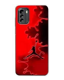 Чехол для Nokia G60 с картинкой «Jordan Red Smoke» Чехол для Nokia G60 с картинкой «Jordan Red Smoke»