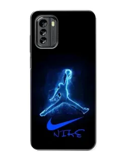 Чехол для Nokia G60 с картинкой «Jordan Neon Blue» Чехол для Nokia G60 с картинкой «Jordan Neon Blue»