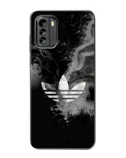 Чехол для Nokia G60 с картинкой «Абстрактный дым Adidas»