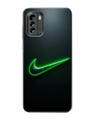 Чехол для Nokia G60 с картинкой «Неоновый контур Nike»