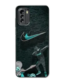 Чехол для Nokia G60 с картинкой «Спортивный арт Nike»