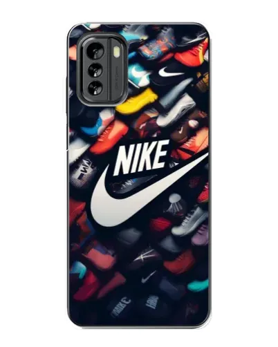 Чехол для Nokia G60 с картинкой «Коллекция кроссовок Nike»