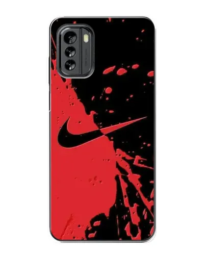 Чехол для Nokia G60 с картинкой «Красные брызги Nike» Чехол для Nokia G60 с картинкой «Красные брызги Nike»