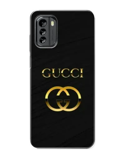 Чехол для Nokia G60 с картинкой «Золотой логотип Gucci»