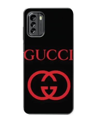Чехол для Nokia G60 с картинкой «Gucci — красный логотип»