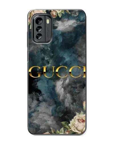 Чехол для Nokia G60 с картинкой «Абстрактные цветы Gucci»