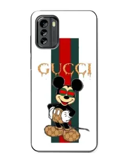 Чохол для Nokia G60 з картинкою «Міккі Маус Gucci — смуги»
