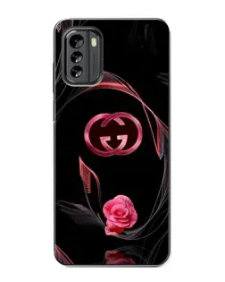 Чохол для Nokia G60 з картинкою «Gucci — неонова троянда»