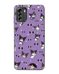 Чехол для Nokia G60 с картинкой «Kuromi — паттерн»