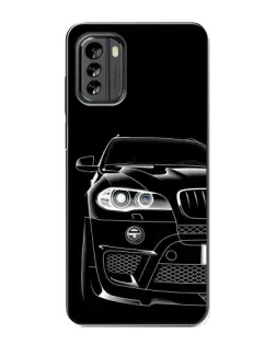 Чехол для Nokia G60 с картинкой «Темный силуэт BMW»
