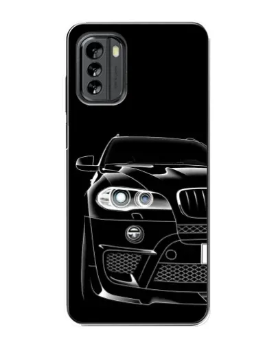 Чехол для Nokia G60 с картинкой «Темный силуэт BMW»