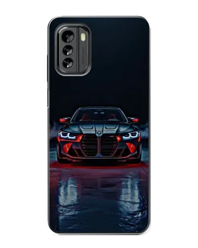 Чехол для Nokia G60 с картинкой «BMW на мокрой дороге»