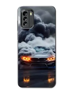 Чехол для Nokia G60 с картинкой «BMW в дыму»