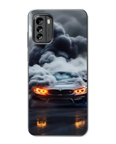 Чехол для Nokia G60 с картинкой «BMW в дыму»
