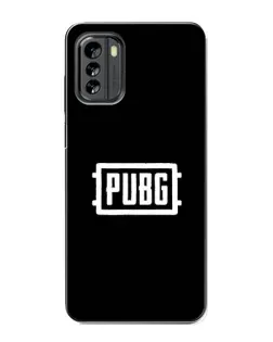 Чехол для Nokia G60 с картинкой «Лого BMW — металлический блеск»