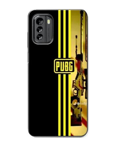 Чехол для Nokia G60 с картинкой «PUBG — камуфляжный шлем»