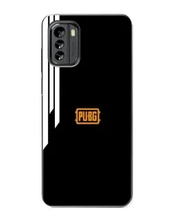 Чехол для Nokia G60 с картинкой «PUBG — вертикальные линии»