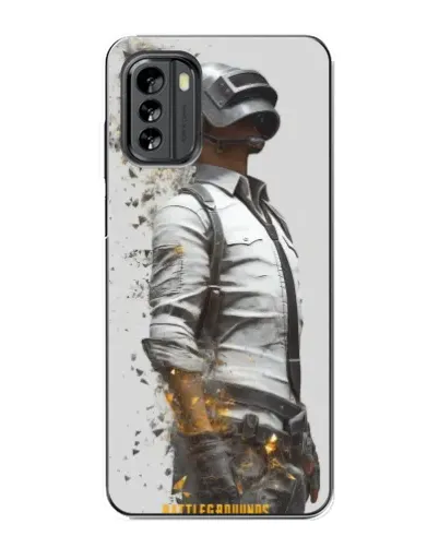 Чехол для Nokia G60 с картинкой «PUBG — боец в пыли»