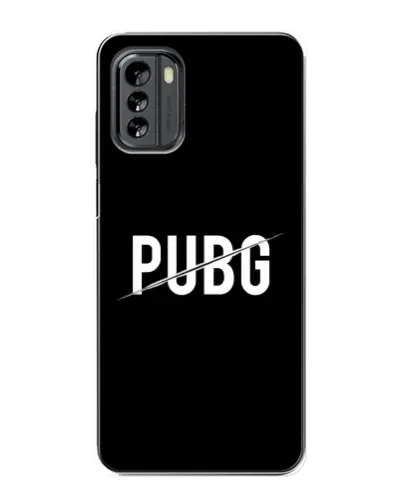Чехол для Nokia G60 с картинкой «PUBG — белый логотип»