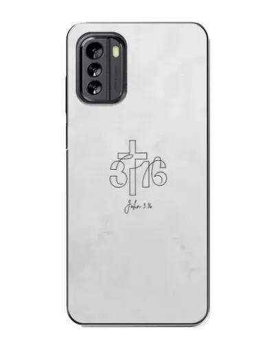 Чехол для Nokia G60 с картинкой «Иоанна 3:16 Крест»