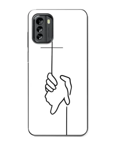 Чехол для Nokia G60 с картинкой «Рука держит»