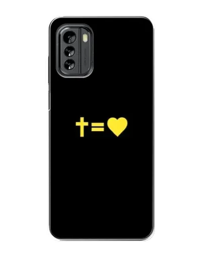 Чехол для Nokia G60 с картинкой «Сердце и Крест»