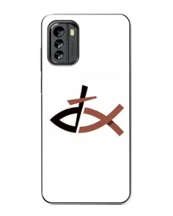 Чехол для Nokia G60 с картинкой «Рыба и крест»