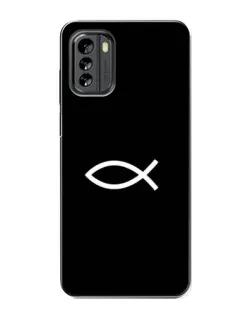 Чехол для Nokia G60 с картинкой «Символ рыбы Jesus» Чехол для Nokia G60 с картинкой «Символ рыбы Jesus»