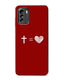 Чехол для Nokia G60 с картинкой «Уравнение любви» Чехол для Nokia G60 с картинкой «Уравнение любви»