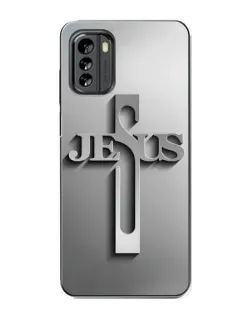 Чехол для Nokia G60 с картинкой «Металлический крест Jesus» Чехол для Nokia G60 с картинкой «Металлический крест Jesus»