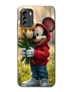 Чехол для Nokia G60 с картинкой «Микки с тюльпанами» Чехол для Nokia G60 с картинкой «Микки с тюльпанами»